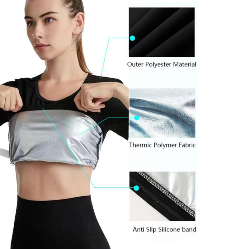 Tight Fit Sauna Sweat Workout Top