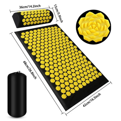 ZenSpike™ Acupressure Mat & Pillow Set – Natural Pain Relief, Deep Relaxation, Anytime, Anywhere