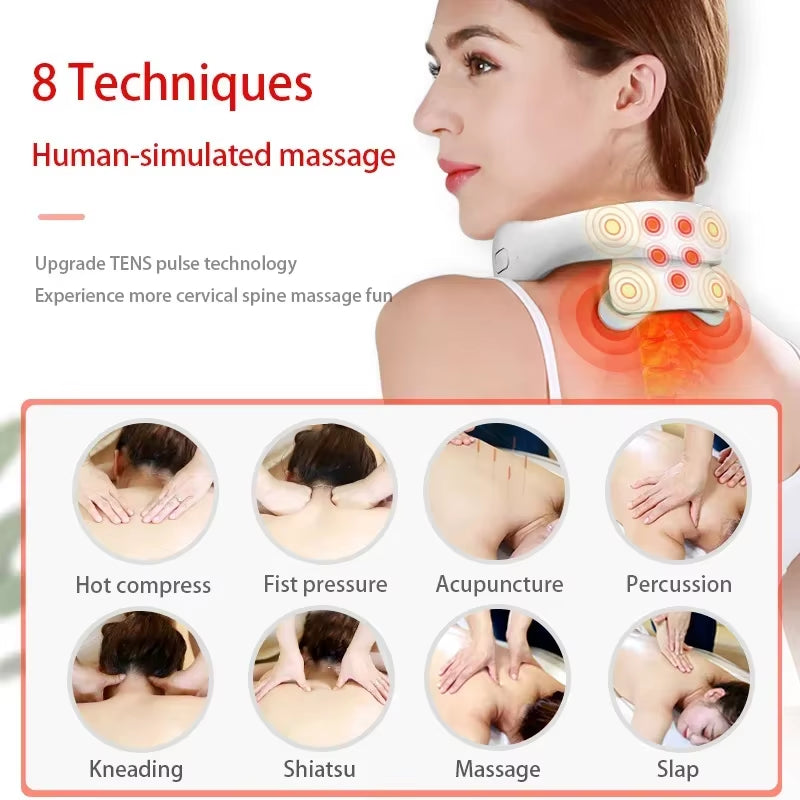 PulseRelief™ – Wireless Neck & Shoulder Massager with Heat & TENS Therapy