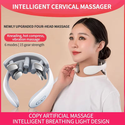 PulseRelief™ – Wireless Neck & Shoulder Massager with Heat & TENS Therapy