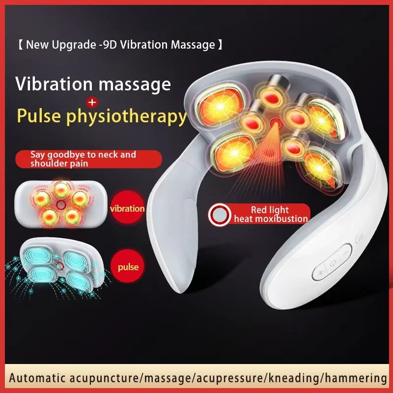 PulseRelief™ – Wireless Neck & Shoulder Massager with Heat & TENS Therapy